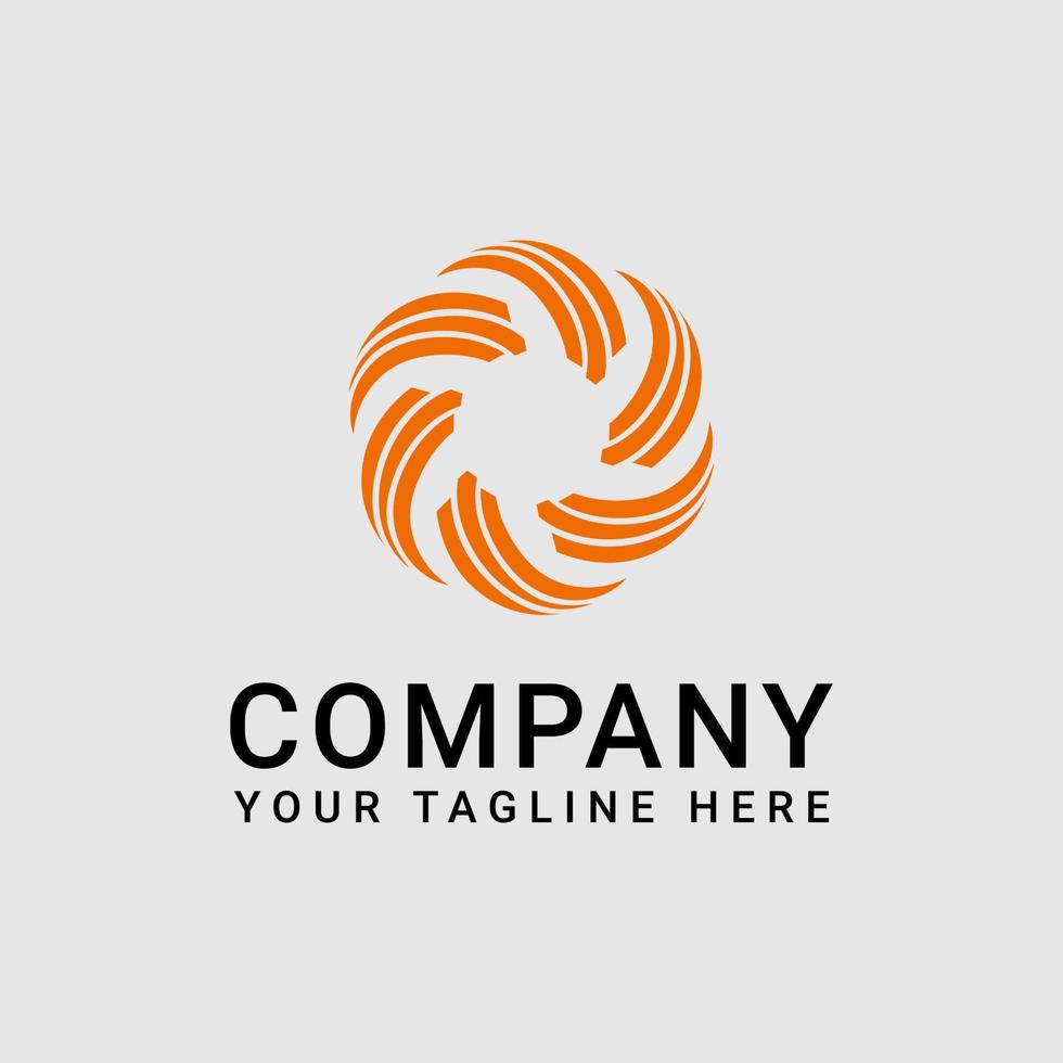 logo abstrait simple pour les entreprises commerciales vecteur