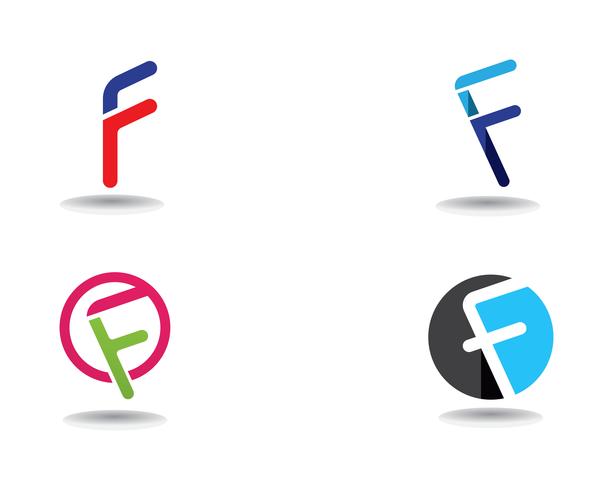 F logo business symboles vector lettre de modèle