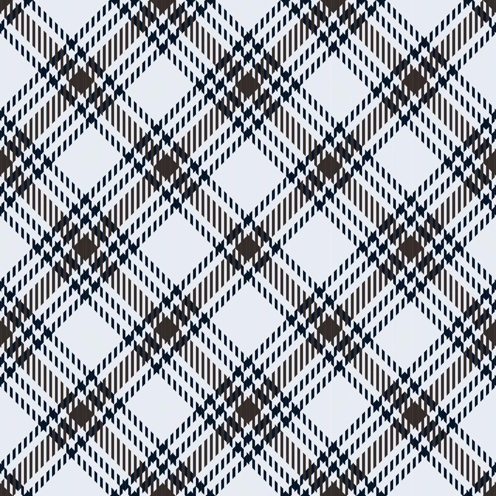 motif à carreaux sans couture traditionnel.texture de plaid en blanc, bleu et marron pour nappes, vêtements, chemises, robes, papier, literie, couvertures et autres produits textiles vecteur