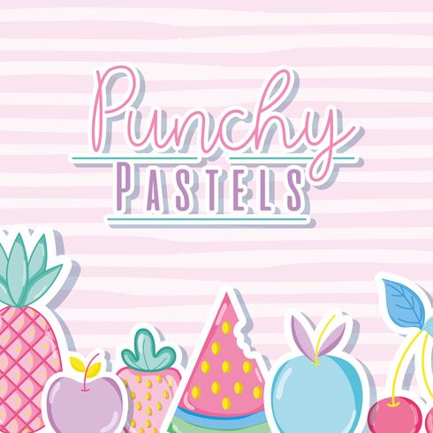 Punchy pastel concept branché vecteur