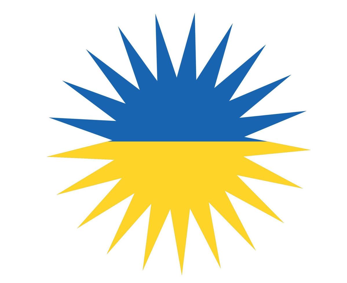 ukraine drapeau emblème symbole design national europe vector illustration