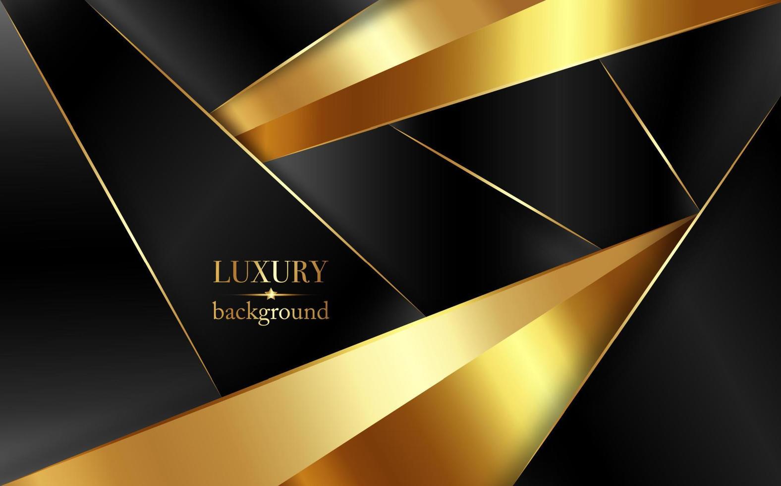 or de luxe et fond noir avec texture en métal doré dans un style abstrait 3d. illustration du vecteur sur la conception de modèles modernes pour un sentiment fort et la technologie et le futurisme
