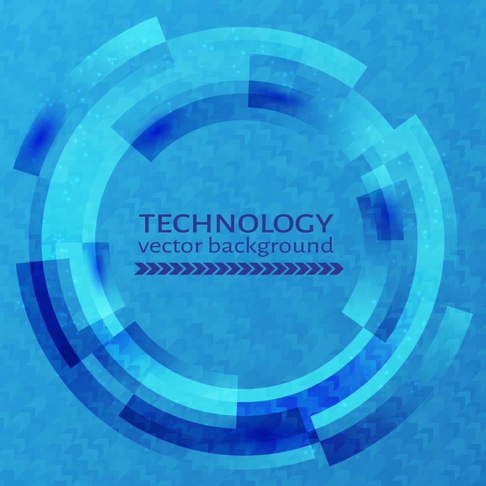 fond de cercle abstrait de technologie. arrière-plan mécanique. modèle de conception. illustration vectorielle. vecteur
