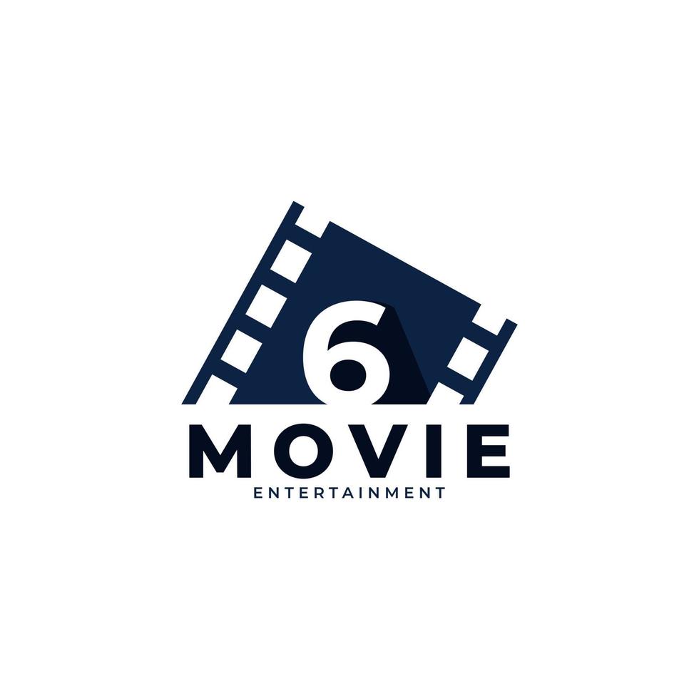 logo du film. élément de modèle de conception de logo de film numéro 6. vecteur eps10