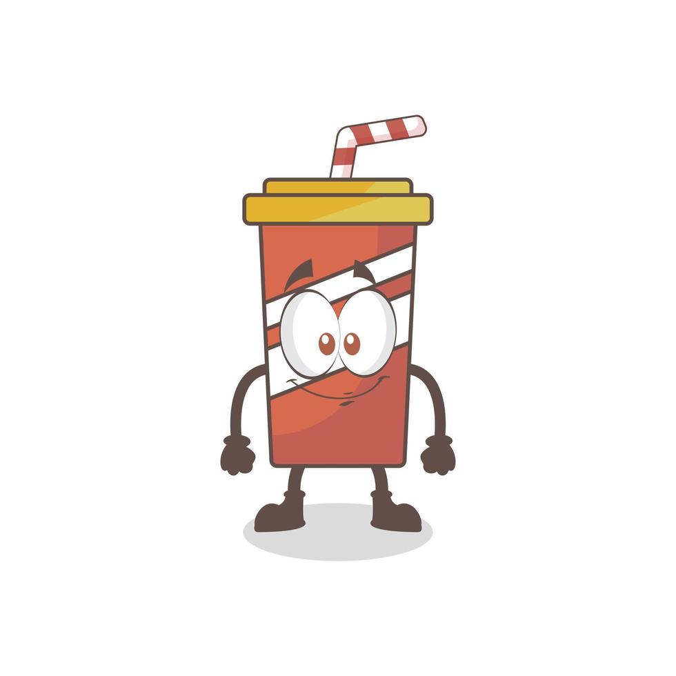 illustration graphique vectoriel de boissons non alcoolisées de mascotte pétillante mignonne, conception adaptée aux boissons de mascotte ou à la journée mondiale de l'alimentation