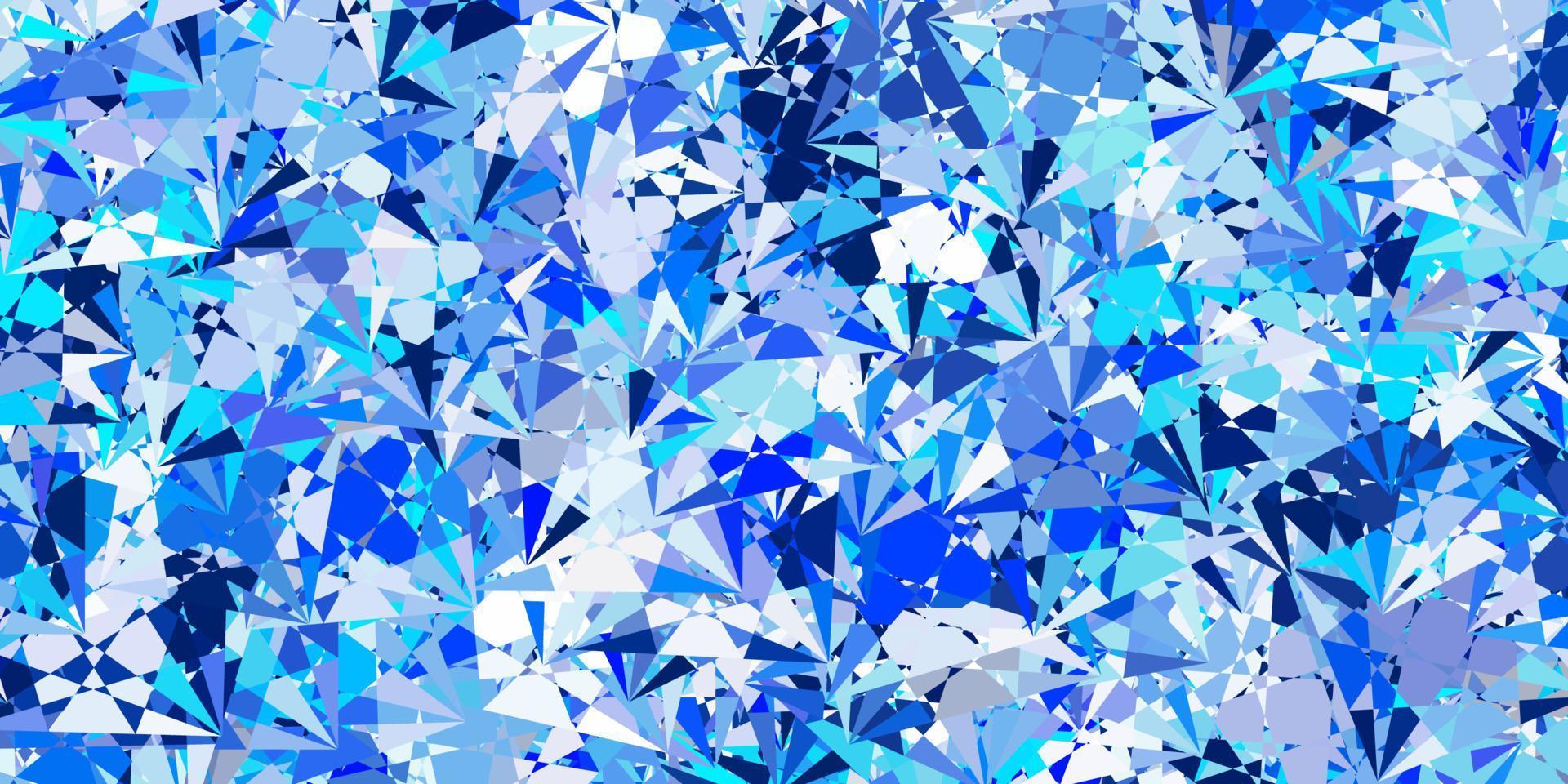 disposition de vecteur bleu clair avec des formes triangulaires.