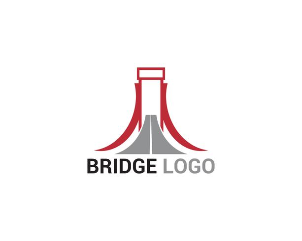 Création de modèles de logo et symbole vecteur pont