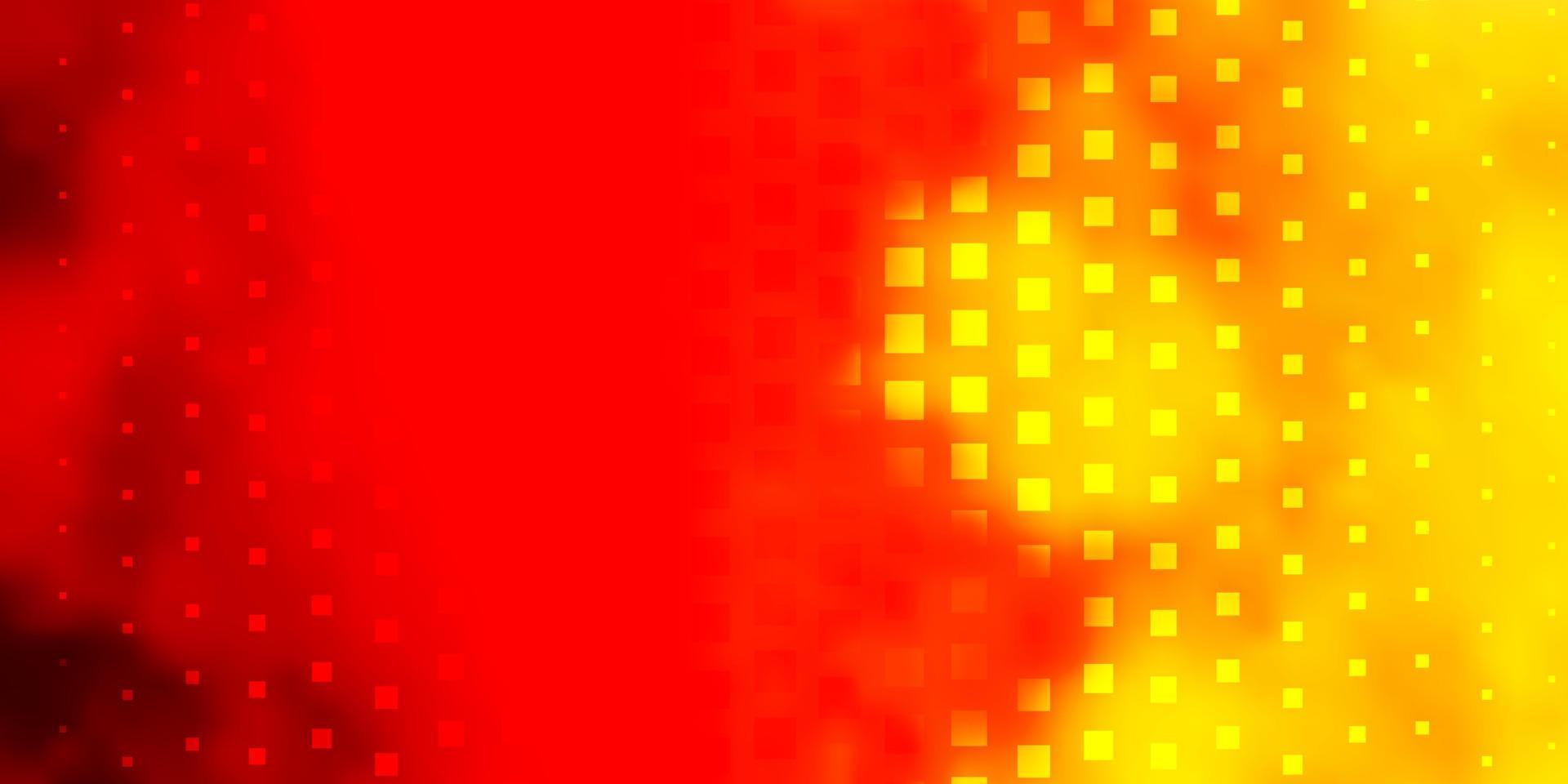 texture de vecteur rouge et jaune clair dans un style rectangulaire.