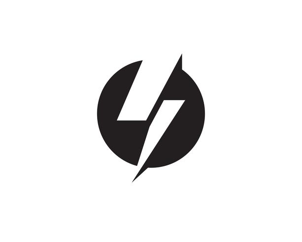 Lightning Logo Template vecteur