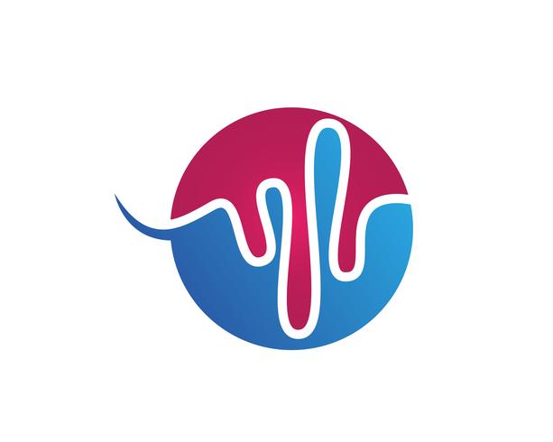 icône de vecteur du logo ilustration onde sonore