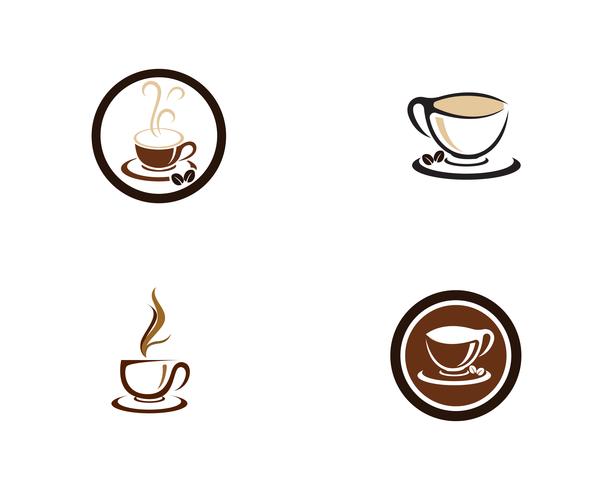 Icône de vecteur de tasse à café Logo Template