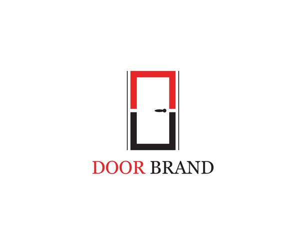 illustration de modèle de porte logo vector