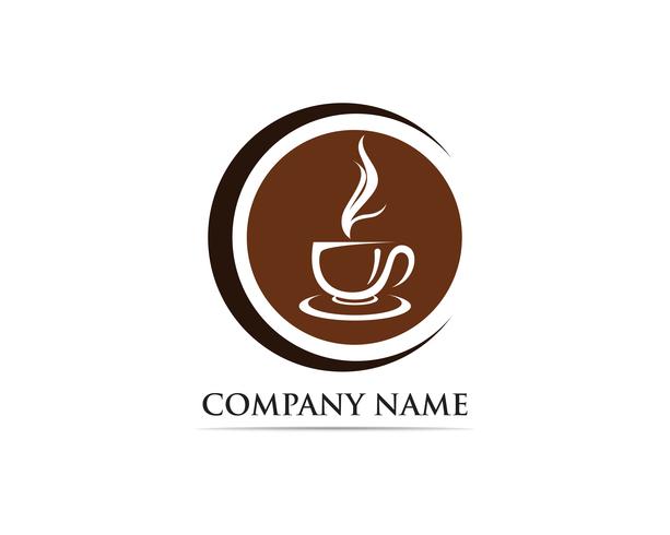 Icône de vecteur de tasse à café Logo Template