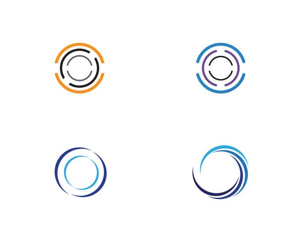 Modèles vectoriels de logo de cercle vecteur