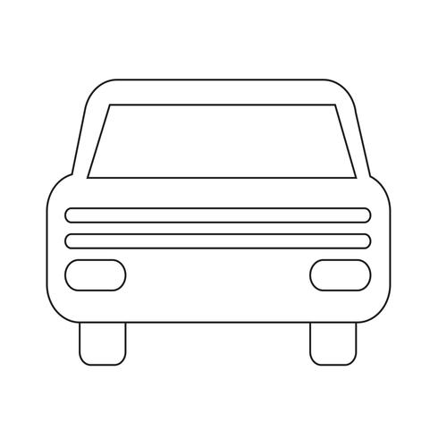 Signe de symbole d&#39;icône de voiture vecteur