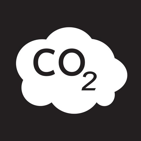 Symbole de symbole icône CO2 vecteur