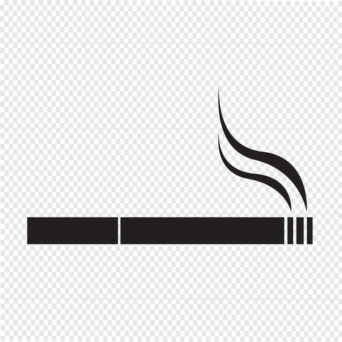 Cigarette icône symbole signe vecteur