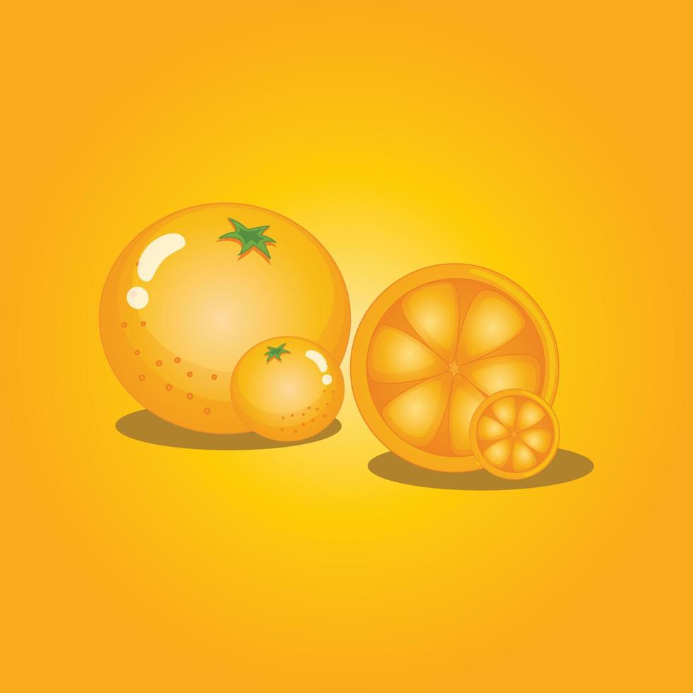 vecteur libre de fruits orange