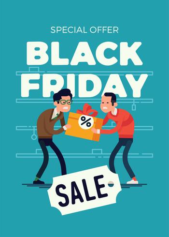 Modèle de bannière Black Friday Sale vecteur