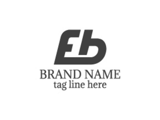 Logo lettre EB vecteur