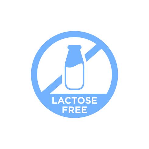 Icône libre de lactose. vecteur