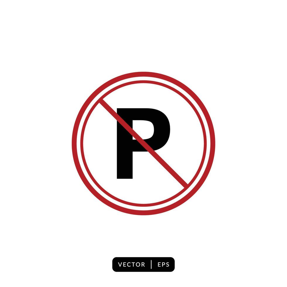 vecteur d'icône de stationnement - signe ou symbole