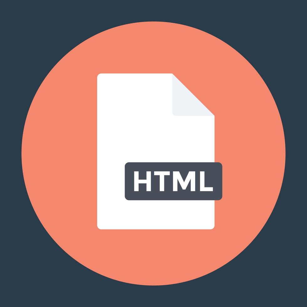 notions de fichier html vecteur