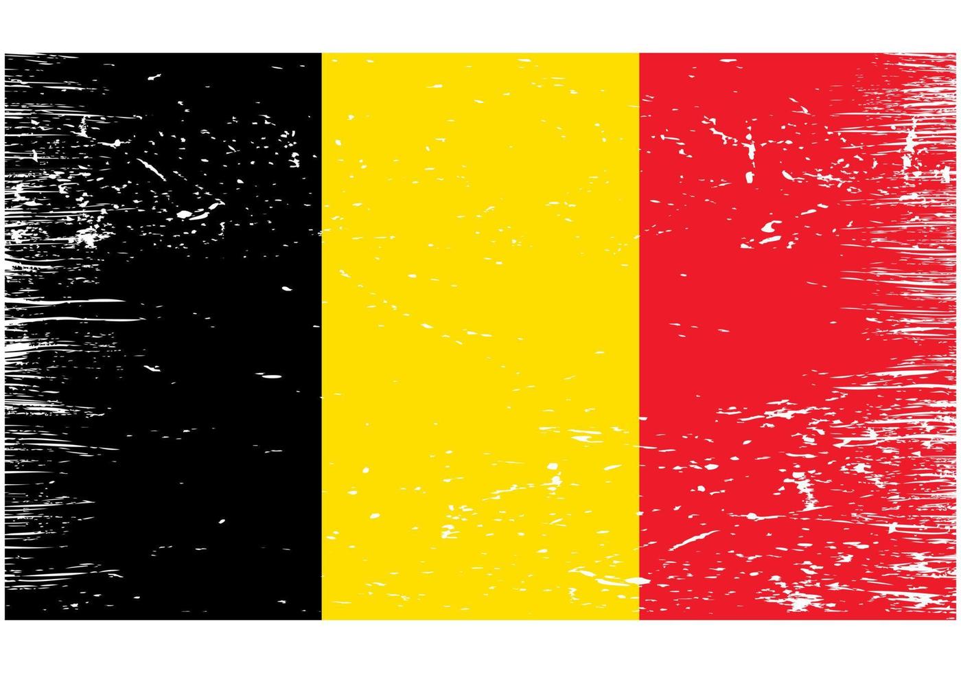drapeau national belgique avec texture grunge vecteur