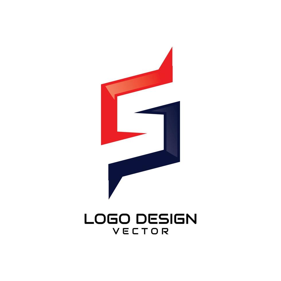logo symbole abstrait s vecteur