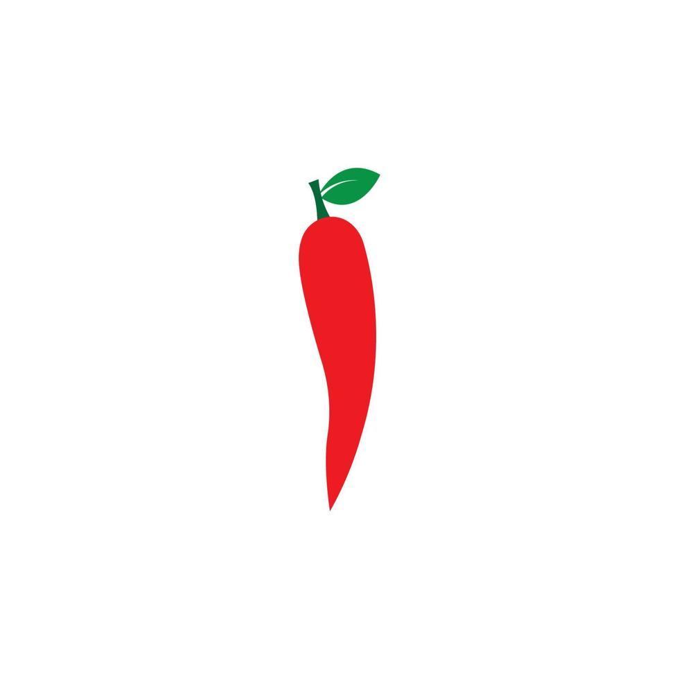 piment rouge et vert logo icône illustration vectorielle vecteur