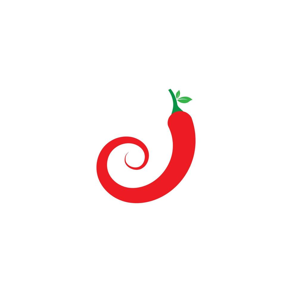 piment rouge et vert logo icône illustration vectorielle vecteur