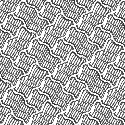 Vecteur série de motifs géométriques sans soudure, texture noir et blanc.