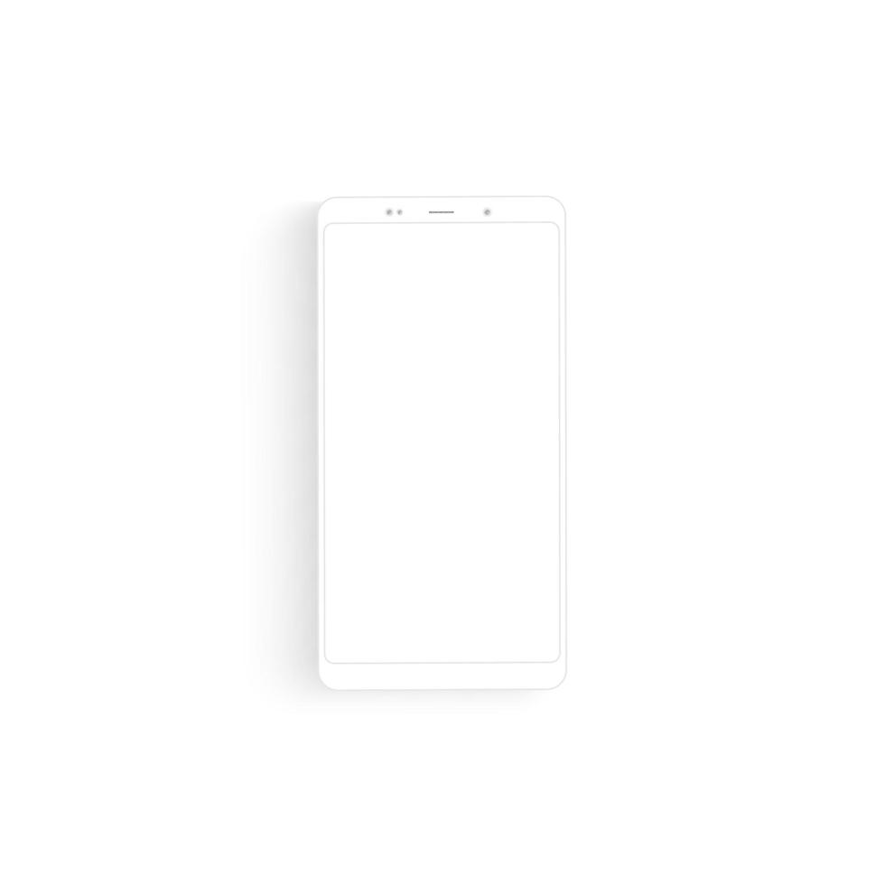 smartphone de dessin de contour. conception élégante de style de ligne mince vecteur