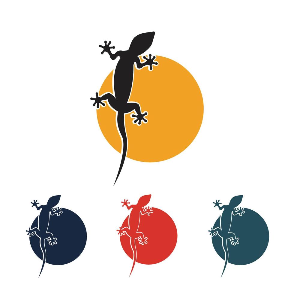 logo animal lézard vecteur