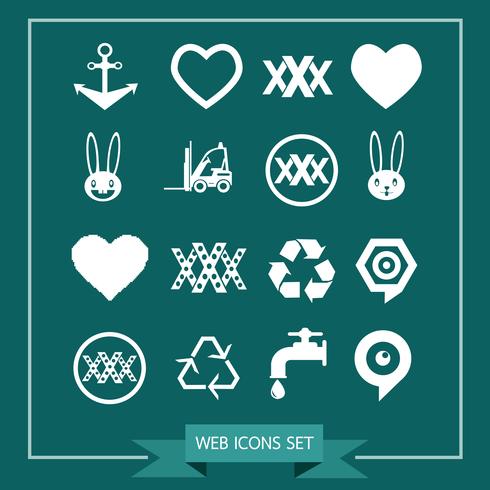 Ensemble d&#39;icônes web pour site Web et communication vecteur
