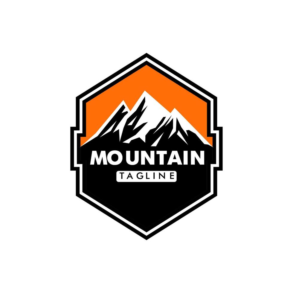 modèles de conception de vecteur de logo de montagne