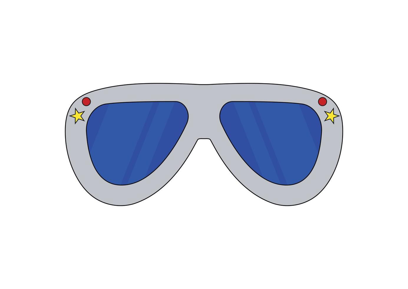 rock lunettes lunettes de soleil clipart vecor illustration vecteur