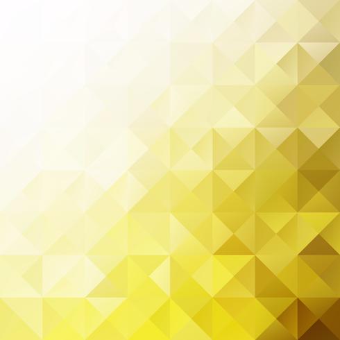 Fond de mosaïque de grille jaune, modèles de conception créative vecteur