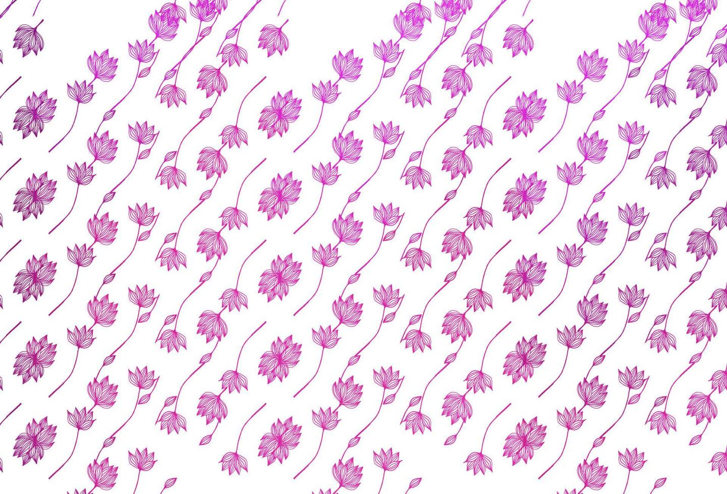 modèle de griffonnage vectoriel violet clair et rose.