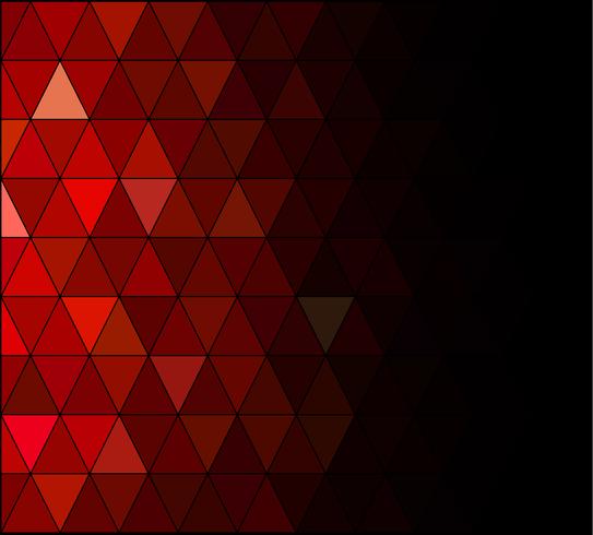 Fond de mosaïque grille carré rouge, modèles de conception créative vecteur