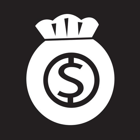 Signe de symbole icône argent vecteur