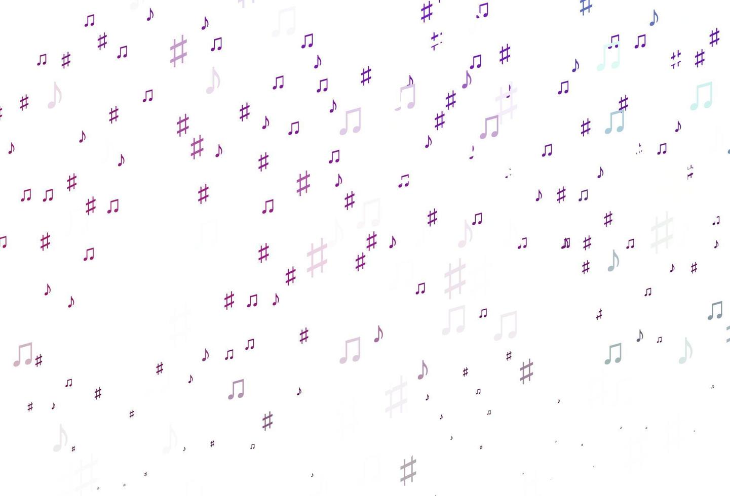 texture vecteur violet clair avec des notes de musique.