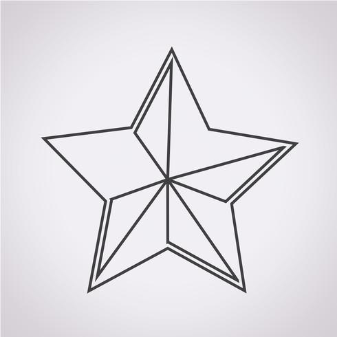 Signe symbole icône étoile vecteur