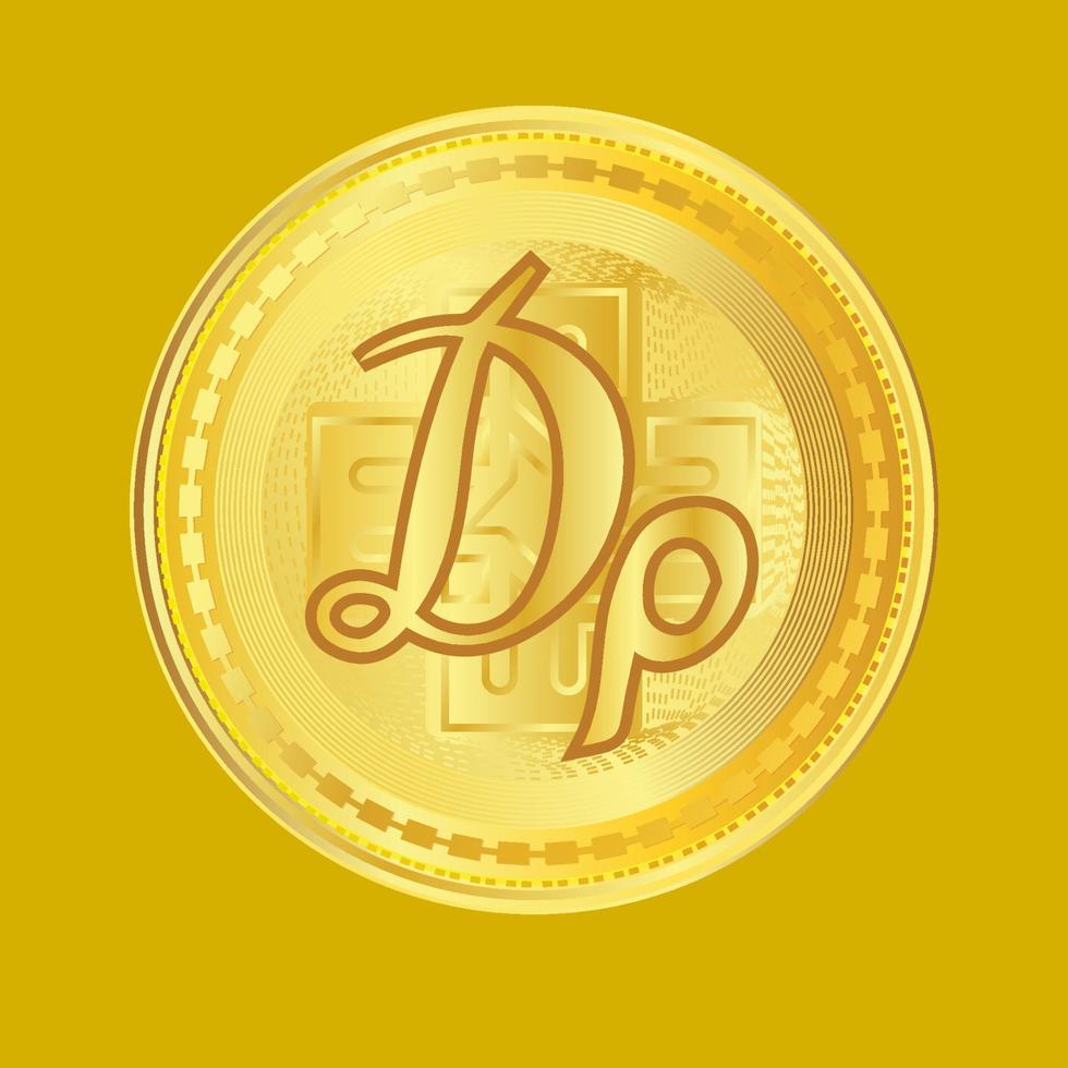 symbole monétaire numérique de la grèce vecteur
