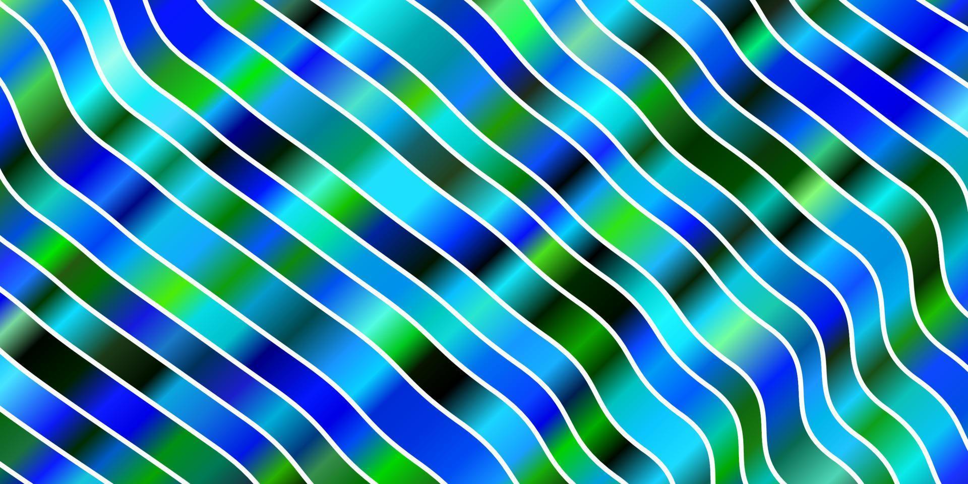 modèle vectoriel bleu clair, vert avec des lignes tordues.