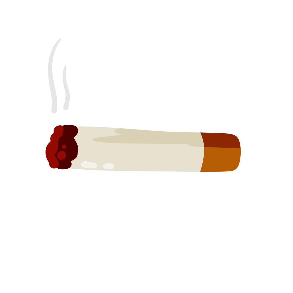 fumer la cigarette. mauvaise habitude. préjudice et santé. vecteur