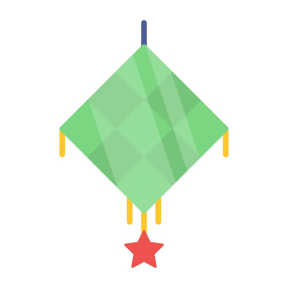 icône de conception modifiable de ketupat vecteur