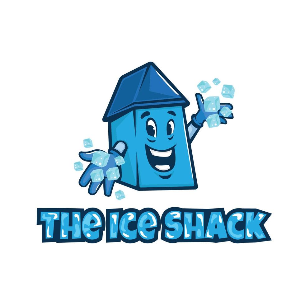 illustration vectorielle de glace cabane logo vecteur