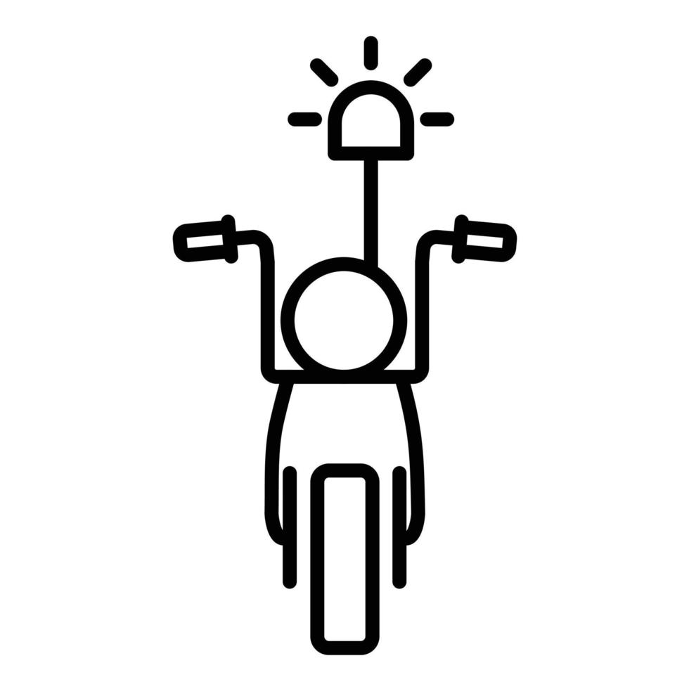 icône de ligne de moto vecteur