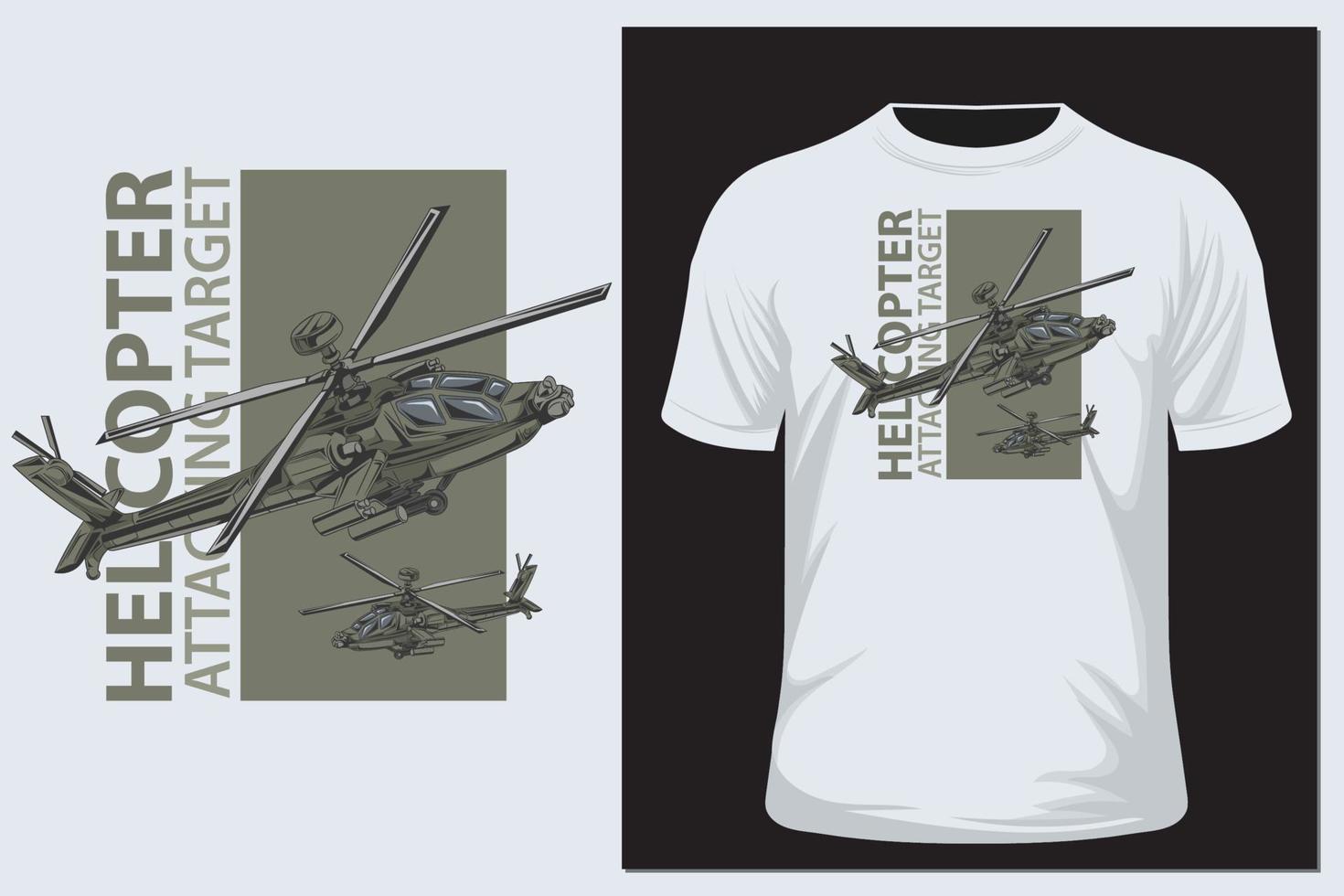 vecteur d'hélicoptère pour t-shirt